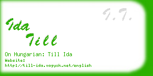 ida till business card